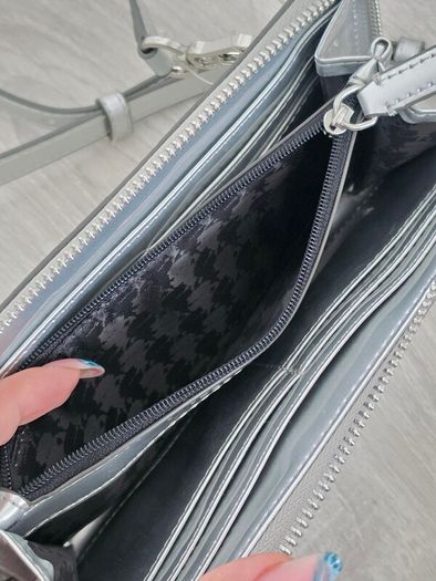 Karl Lagerfeld Silver Crossbody Bag