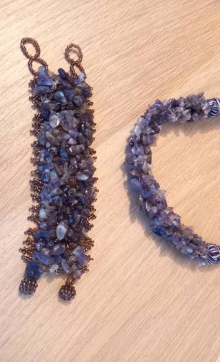 Matching Amethyst Bracelet Necklace Set