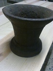Old cast iron mortar
