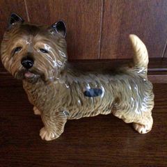 Vintage Coopercraft China Yorkshire Terrier  Dog Figurine Ornament