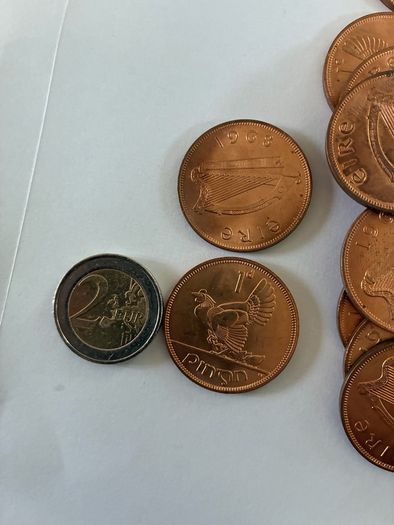 53 Irish Pennies 1968 UNC