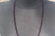 Genuine Natural Garnet Necklace (Opera Length 28")