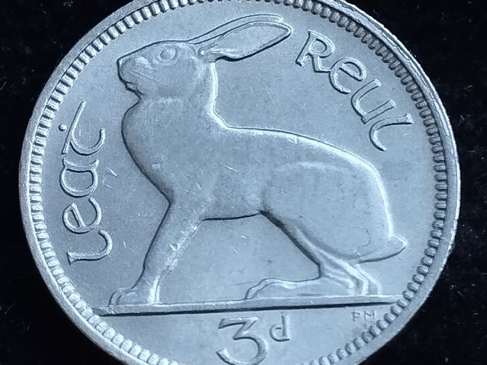 Ireland - 1961 - 3 Pence - Hare - UNC - KM.12a - [2725]
