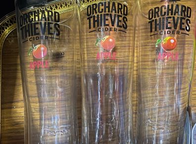 Orchard Thieves Beer pint Glasses
