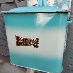 Vintage Enamel bread bin