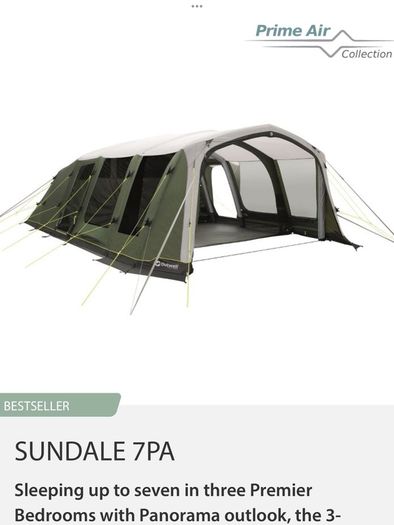 Outwell Air Beam and Pole Tents @ Jonscamping
