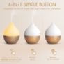Essential Oil Diffuser, 100ml Small Aromatherapy Ultrasonic Cool Mist Humidifier with Warm White Lights, Auto Shut-Off Function, for Office Home Image 4