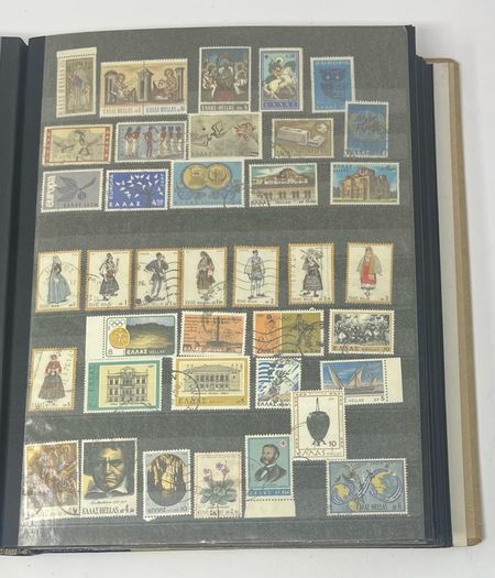 Collection: Cyprus, Greece, Italy and San Marino Stamps both mint an commemorative stamps on 41 pages
