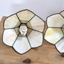 Set of 2 White Liberty-Style Tiffany Glass Chandel Image 3
