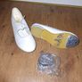 Tie front dance shoes(tap shoes), leather, size 2 Image 3
