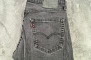Levis 502 Mens Jeans Black W32 L30 Slim Taper Fit Stretch Denim