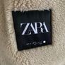 Brown Zara Leather winter pilot coat xs oversized fit Image 5
