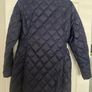 Navy Diamond Quilted Coat Image 2