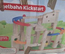 Big wooden marble run