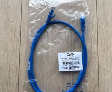 1m CAT6 PVC Snagless UTP Patch Cable Blue.