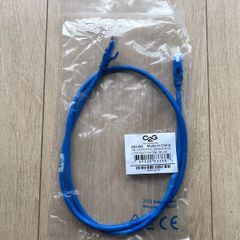 1m CAT6 PVC Snagless UTP Patch Cable Blue.