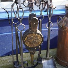 Vintage Wrought Iron Fireside Companion Set