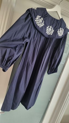 George Navy Boho mini dress Sz 14 UK - Bnwt Rrp 30