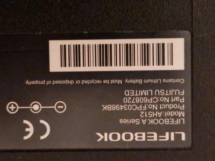 Fujitsu 15.6 inch Laptop, Windows 10, 6GB Ram, 120GB HDD, Intel Pentium CPU B960 2.2GHz