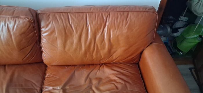 Leather couch / sofa