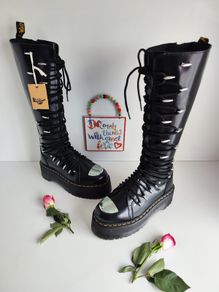 Dr Martens 1B60 LTT Max double quad sole platform knee boots UK6 EU39