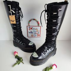 Dr Martens 1B60 LTT Max double quad sole platform knee boots UK6 EU39
