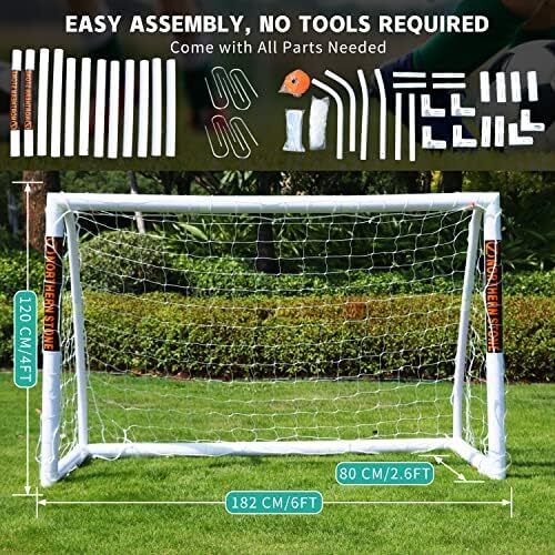Football Goal 6ft x 4ft All Weather uPVC 70mm Thick