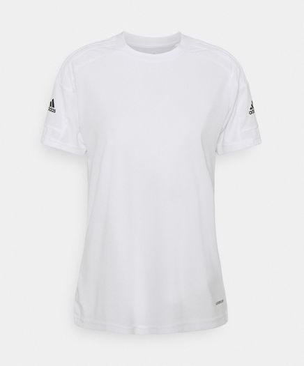 Adidas performance sports white tshirt and black shorts aeroready