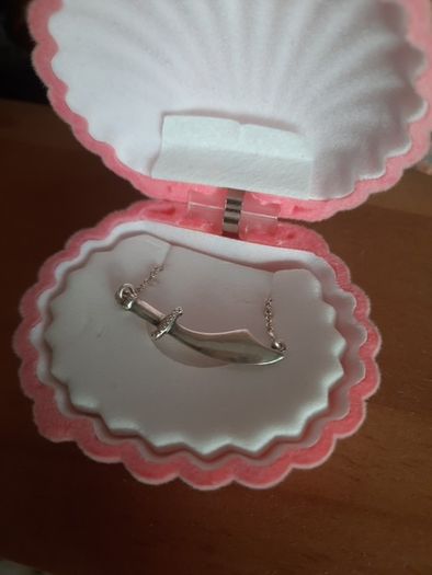 sterling silver sword necklace