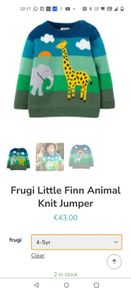 frugi jumper 4-5y