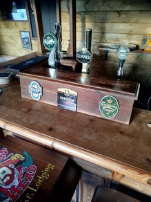 Beer taps box for 3 taps dart board whisky mirrors