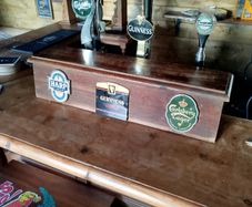 Beer taps box for 3 taps dart board whisky mirrors