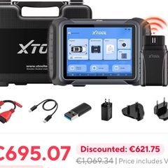 3 year free update 2025 XTOOL D8W D8S Bluetooth Car Diagnostics Tool Automotive Scanner  ECU Coding Bi-directional 42+ Resets CANFD DOIP FCA Topology