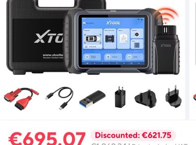 3 year free update 2025 XTOOL D8W D8S Bluetooth Car Diagnostics Tool Automotive Scanner  ECU Coding Bi-directional 42+ Resets CANFD DOIP FCA Topology