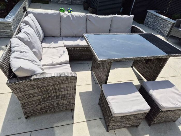 Rattan garden Furniture Set with cushions