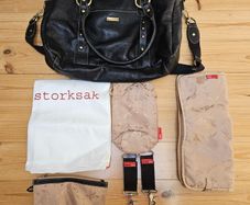 Storksac Leather Nappy Bag