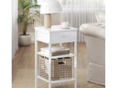 Side Table with Drawer white or black