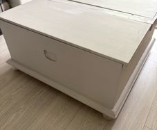 Large Mexican Pine Storage Coffee Table