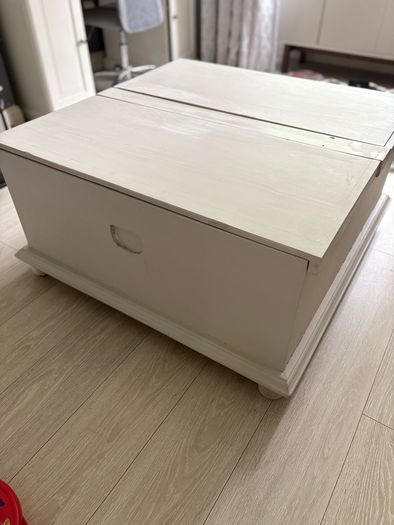 Large Mexican Pine Storage Coffee Table