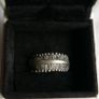 Vintage Cubic Zirconia Sterling Silver 925 Fancy Large Cluster Ring size:O 6,78g Image 3