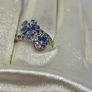 Silver ring with Tanzanites Image 10