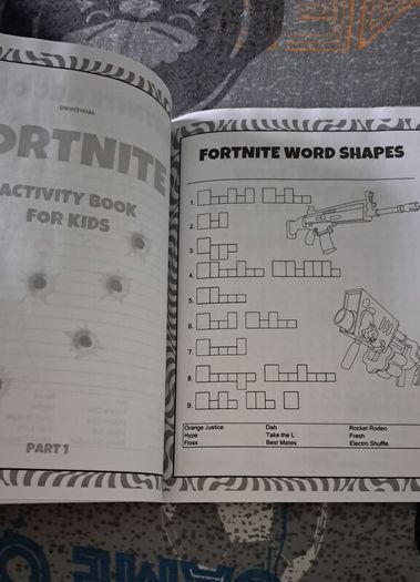 Fortnite and Minecraft Workbooks