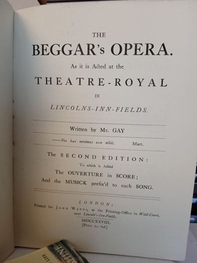 The Beggar's Opera and Polly: Together With the Airs of the Music from the Original Editions of 1728 and 1729 by John Gay (LP314)