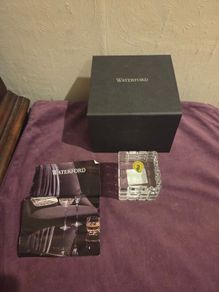 Waterford Crystal Cube Paperweight
