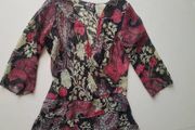 Flowery summer top size S