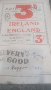 Rare Irish Rugby Programmes