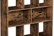 Wooden Bookcase with Open Compartments for Living Room - Free Delivery Nationwide