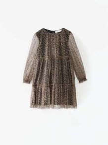 Stunning leopard print girls dress From Zara 7 8