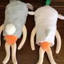 Kevin the Carrott pair of Easter Plushes Rabbit & Lamb Image 2
