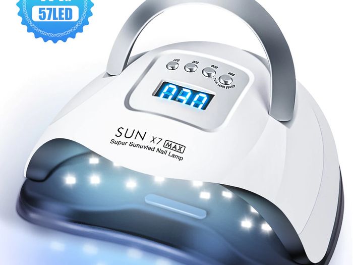 114W SUN X7 MAX UV LED Lamp for Manicure Nail Lamps Nail Dryer for Curing UV Gel Nail Tools With Sensor LCD Display
